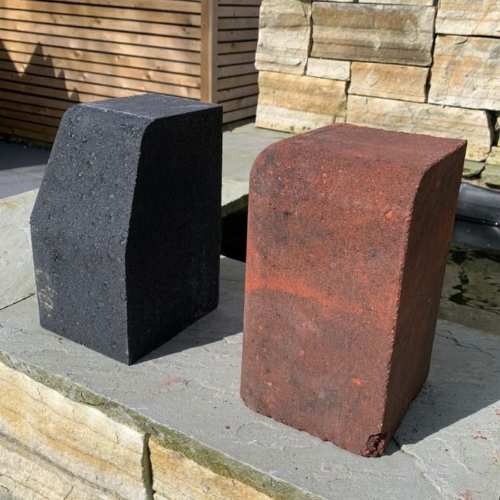 KL large kerbs · Charcoal and brindle · Product example.