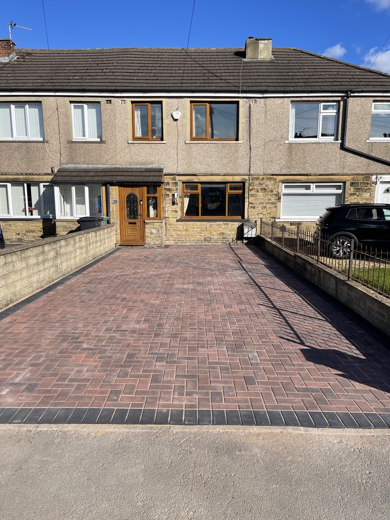 Another completed Brindle driveway with a charcoal border.
