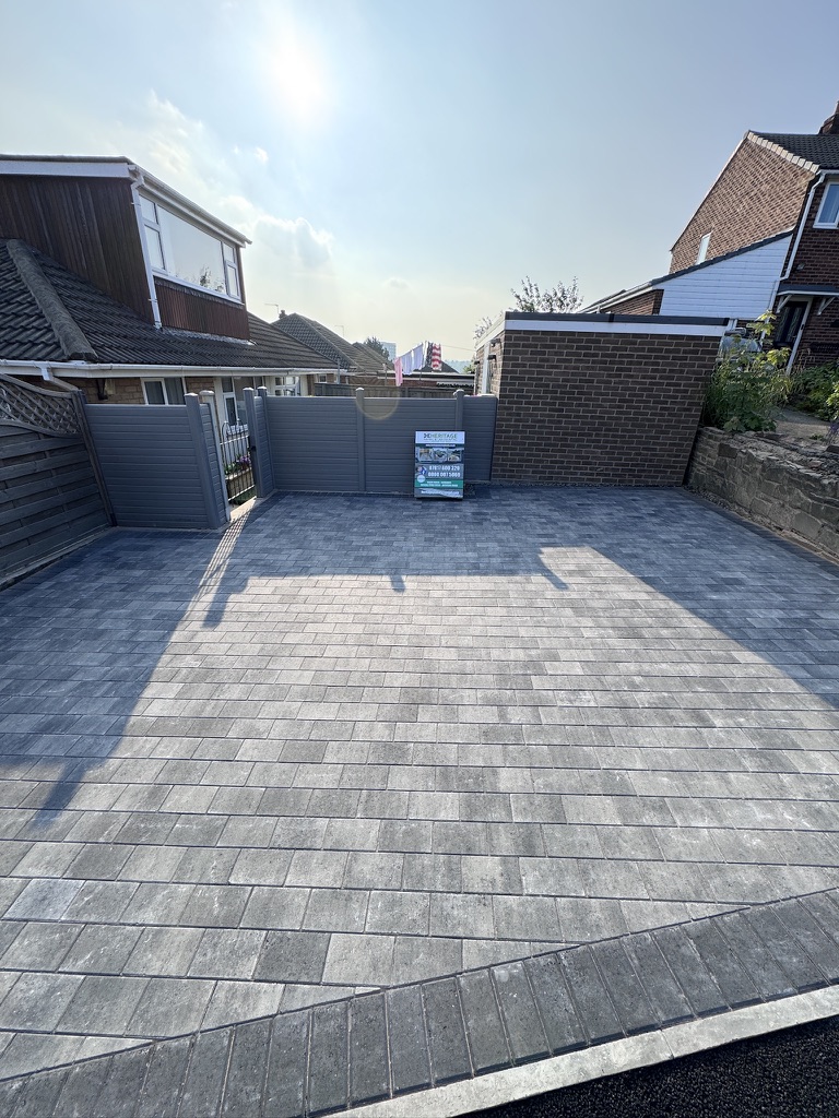 Heritage completed driveway in Premia 60 Granite Stone block paving